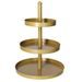 HIT Etažér třípatrový nerez 35 cm zlatá HT-24500465