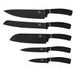 BERLINGERHAUS Sada nožů s magnetickým držákem 6 ks Black Rose Collection BH-2884