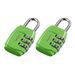 HAMA COMBINATION LUGGAGE LOCK, SET OF 2, GREEN - CESTOVNÉ PRÍSLUŠENSTVO - DOMÁCNOSŤ