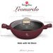 BERLINGERHAUS Pánev wok s poklicí a titanovým povrchem 30 cm Leonardo Collection BH-8035