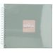 Hama album klasické spirálové FINE ART 28x24 cm, 50 stran, sage, bílé listy