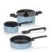 KELA Sada hrnců Mira s keramickým povrchem 5 ks, kouřově modrá KL-15200