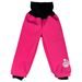MODADETI Dětské softshellové kalhoty ADELLiNO s fleecem a reflexem růžové