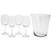 EXCELLENT HOUSEWARE Sklenice na víno + chladič sada 5 ks KO-VER000576