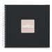 Hama album klasické spirálové FINE ART 36x32 cm, 50 stran, nová černá, bílé listy
