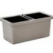truhlík DUO taupe 78x39x35cm BERBERIS samozavl. II.jakost