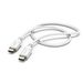 Hama kabel USB-C 2.0 typ C vidlice - C vidlice, 1,5 m, bílá