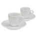 KELA Hrnek na espresso s podšálkem sada 4 ks MATTIA bílá KL-12748