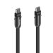 Hama USB-C kabel a šňůrka na mobil 2v1, 1,2 m, černá