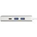 Hama USB-C 3.1 hub Aluminium, 2x USB-A, USB-C, 3,5 mm audio