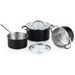 BERGNER Sada nádobí nerez 5 ks Ronda černá BGEU-5508
