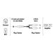 Hama audio kabel 2 cinch - jack 90 st., spirálový, 0,75 m