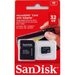 SanDisk microSDHC Card 32 GB + Adaptér