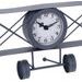 SEGNALE Hodiny stolní designové LETADLO 30 cm bílá KO-HZ1911500bila