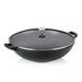 KELA Wok litinový s poklicí CALIDO 36 cm černá KL-12475