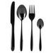EXCELLENT HOUSEWARE Sada příborů nerez 24 ks ČERNÁ KO-CC4100950