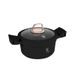 BERLINGERHAUS Kastrol s titanovým povrchem a poklicí 20 cm Black Rose Collection BH-1456