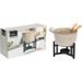 EXCELLENT HOUSEWARE Fondue porcelánové s hořákem 450 ml + 2 vidličky KO-170487010