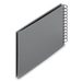 Hama album klasické spirálové FINE ART 24x17 cm, 50 stran, kamenná šedá, černé listy