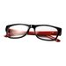 Filtral okuliare na čítanie, plastové, čierne/červené, +1,5 dpt