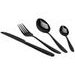 EXCELLENT HOUSEWARE Sada příborů nerez 24 ks ČERNÁ KO-CC4100950