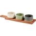 EXCELLENT HOUSEWARE Sada misek na pochutiny servírovací s prkénkem 3 ks KO-210001110