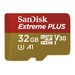 SanDisk Extreme Plus micro SDHC 32 GB 100 MB/s A1 Class 10 UHS-I V30, adapter NÁHRADA ZA 173366