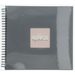 Hama album klasické spirálové FINE ART 36x32 cm, 50 stran, kamenná šedá, černé listy