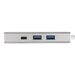 Hama USB-C 3.1 hub Aluminium, 2x USB-A, USB-C, HDMI