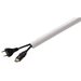 Hama cable Duct, semicircular, 100/9 cm, white