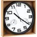 SEGNALE Nástěnné hodiny s teploměrem a vlhkoměrem 25 cm bílá KO-837362300bila