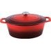 CS SOLINGEN Pekáč s poklicí litinový Xanten 36 x 22 cm červený CS-070052