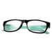 Filtral okuliare na čítanie, plastové, čierne/tyrkysové, +3,0 dpt