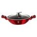 BERLINGERHAUS Pánev Wok s poklicí 30 cm Burgundy Metallic Line BH-7110