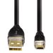 Hama micro USB 2.0 kábel, typ A - micro B, 0,75 m, čierny