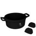 BERLINGERHAUS Kastrol s titanovým povrchem a poklicí 24 cm Black Rose Collection BH-1457