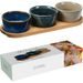 EXCELLENT HOUSEWARE Servírovací misky na akátovém podnose sada 4 ks KO-278001170