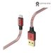Hama MFI USB kabel Reflective pro Apple, Lightning vidlice, 1,5 m, červená