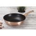 BERLINGERHAUS Pánev Wok s mramorovým povrchem 28 cm Rosegold Metallic Line BH-1512
