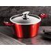 BERLINGERHAUS Kastrol s mramorovým povrchem a poklicí 24 cm Burgundy Metallic Line BH-1257
