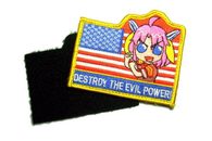 Velcro nášivka - vyšívaná - Destroy the Evil Power