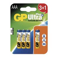 GP Ultra Plus Alkaline AAA (R03) 3+1