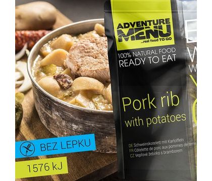 Adventure menu - Vepřové žebírko s bramborem
