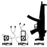 Tričko nové MP3 - MP4 - MP5 - bílé