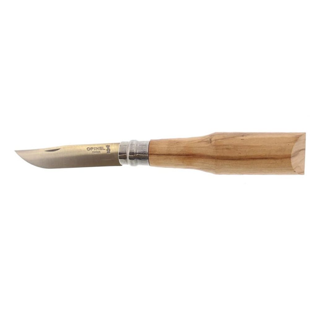 Składany nóż Opinel N°08 Inox z niewykończoną rękojeścią oliwną - OPINEL -  Noże - W podróż, Akcesoria - Gentleman Store