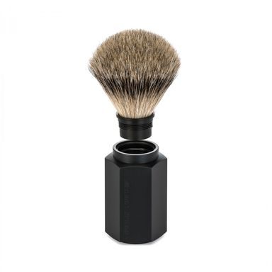 Pędzel do golenia Mühle VIVO z włosia borsuczego (pure badger, czarna żywica)