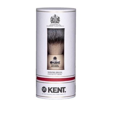 Ekstra duży pędzel do golenia Kent BLK12S z włosiem syntetycznym - czarny