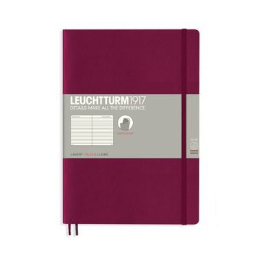 Duży notatnik LEUCHTTURM1917 Composition Softcover Notebook - B5, miękka okładka, w linie, 123 strony