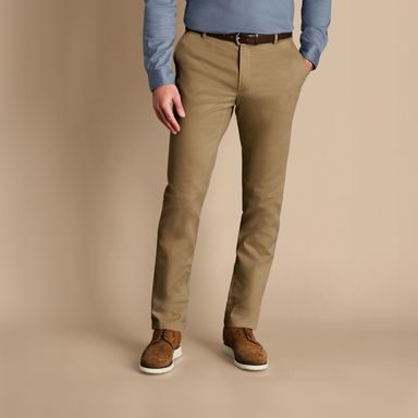 Charles Tyrwhitt Ultimate Non-Iron Chinos — Tan