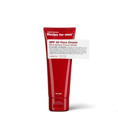Krem nawilżający z filtrem ochronnym SPF 30 Recipe For Men Facial Moisturizer (75 ml)